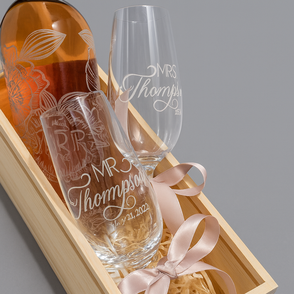 Custom Glass & Stone Engraving – Elegant Laser Engraved Keepsakes